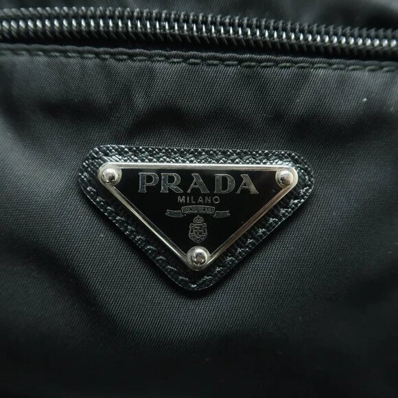 PRADA Black Nylon Clutch 412-022725 - Picture 7 of 12